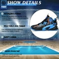 thumbnail image 3 of Bolognifi Men's High Top Basketball Shoes Enhance Ankle Support and Non Slip Rubber Soles, 3 of 6
