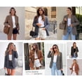 thumbnail image 5 of PRETTYGARDEN Fall Blazers for Women Business Casual | Long Sleeve Plaid Houndstooth, Notch Lapel Pockets, Oversized Blazer Outerwear, Trendy Suit Jackets, Winter Work Outfits, 5 of 10