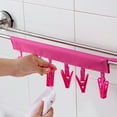 thumbnail image 4 of Ludlz Clip and Drip Hanger Clothes Hanger Drying Rack Portable Clothes Clip Rack Multifunction Bathroom Travel Foldable Hanging Towel Clips, 4 of 7