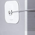 thumbnail image 5 of Verrou de Réfrigérateur, Mini Verrou de Frigo avec Clé pour Adultes, Verrou pour Réfrigérateur, Porte d'Armoire (Blanc Lot de 2), 5 of 5