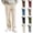 Beige, variant on Vintage Corduroy Pants Boys Casual Elastic High Waisted Straight Leg Pull On Trousers Loose Comfy Slacks with Pockets (Dark Green, 6-7 Years)