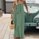thumbnail image 2 of TaTaai Women's Backless Halter Maxi Dress Loose Fit Sleeveless Ankle Length Solid for Lounge Home Wear Casual Summer Daily Soft Gift, 2 of 8