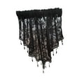 thumbnail image 5 of deevoka Beaded Window Valance Decor Swag Curtain Valance for Country Basement Window Black, 5 of 9