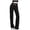 Black, variant on GEWSEY Scrubs for Women, Mid Rise Straight Leg Cargo Pants with Knit Yoga Waistband, Anti- Womens Scrubs Pants (Khaki, XL)
