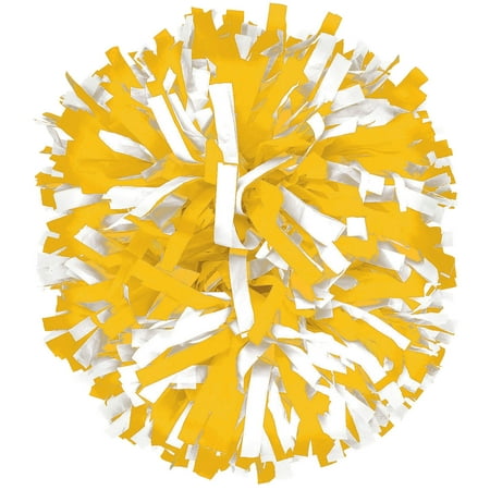 2 Color Plastic Instock Cheerleading Pom Gold