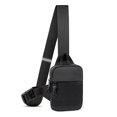 thumbnail image 1 of Bandolera LKEX Mini para hombre y mujer, impermeable, nailon, color negro, 1 of 7