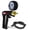 Black + Protected Gauge, variant on LeLuv Vacuum Pump Blue Maxi Ergonomic Handle with Release Valve with Clear Hose and Fitting