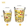 thumbnail image 2 of Lsque Funny Construction Vehicles pattern Laundry Hamper Basket, Tall Woven Rope Hamper Basket for Clothes, Lightweight Storage Basket, Collapsible Waterproof-Medium, 2 of 8