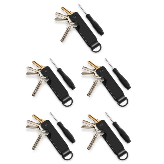 Hemoton 5pcs Metal Keychain That Functions As A Key Holder Organizer, Perfect For Duty Belt Use, Ensuring Easy Access To Your Essentials Wherever You Are.