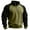 Army Green, variant on Yucgh Men's Colorblock Half Zip Stand Collar Sweatshirt, Athletic Large Size Casual Pullover with Modern Streetwear Design, Comfortable Sports Wear for Gym Training and Outdoor Activities,Army Green