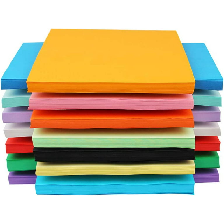 Construction Paper Pack, 120Sheets Heavy Duty Construction Paper Color Copy  Paper for Crafts & Art, A4, 12 Assorted Colors, 120 GSM (21 * 30cm/