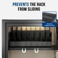 thumbnail image 6 of Blacksmith Pistol Rack Handgun Stand Fit 16 Guns L 1.5 Inch Slot Wide Black, 6 of 8