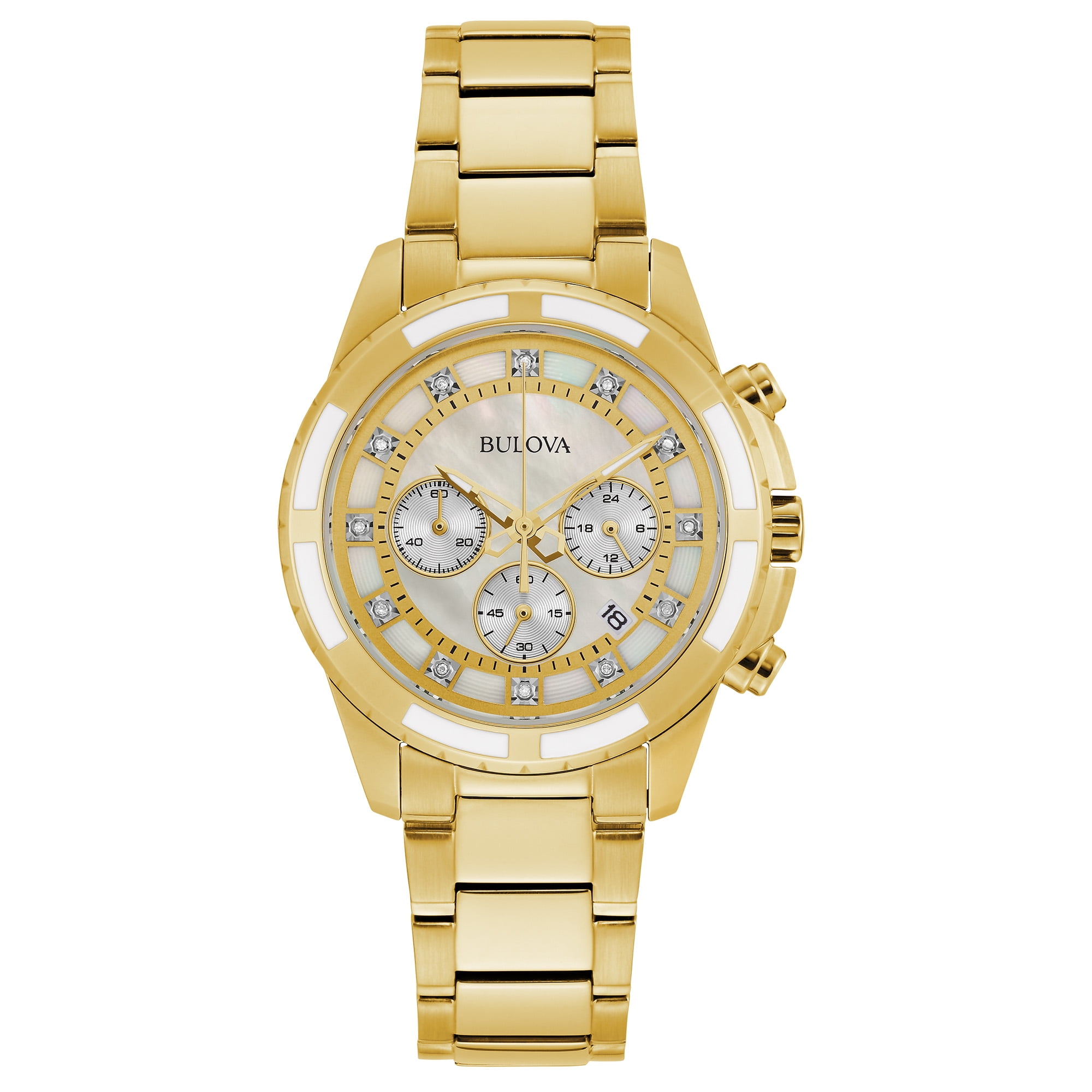 bulova chronograph gold
