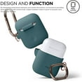 thumbnail image 2 of elago Silicone Case with Keychain Designed for Apple AirPods Case [Dark Turquoise], 2 of 7