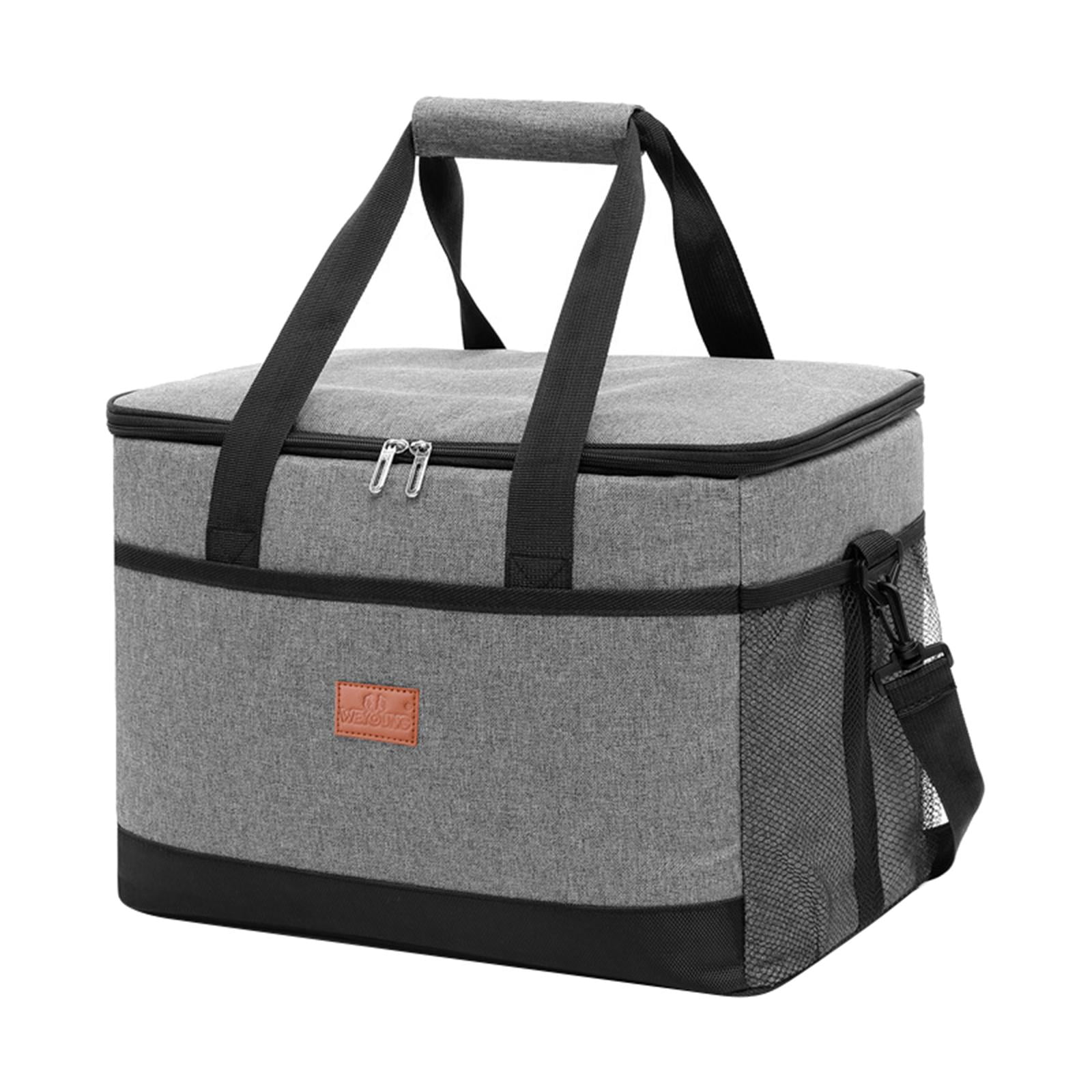 Abbracc mens lunch box small lunch gray 16.5x11x12 inch gray