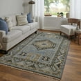 thumbnail image 2 of Feizy Fillmore Traditional Medallion, Blue/Green, 2' x 3' Accent Rug Easy Care Stain Resistant Pet & Kid Friendly Vintage Diamond Floor Rug for Living room Bedroom, 2 of 8
