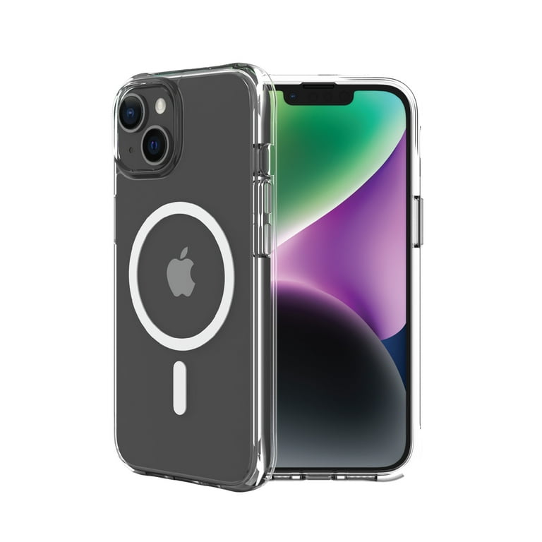 Onn+ MagSafe Compatible Clear Phone Case for iPhone 14 Plus