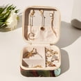 thumbnail image 6 of Coconut Jujube Tree Travel Portable Jewelry Organizer Box with Earring Holder, Bracelet Holder, and Necklace Organizer for Girls and Women, 6 of 6