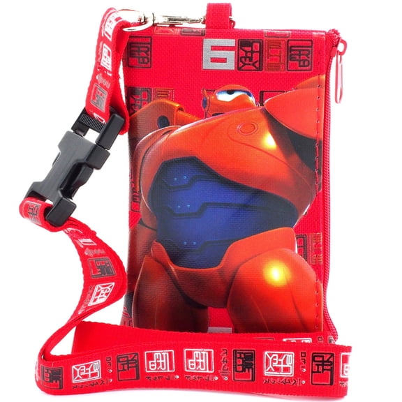 Big Hero Red Lanyard with Detachable Coin Purse