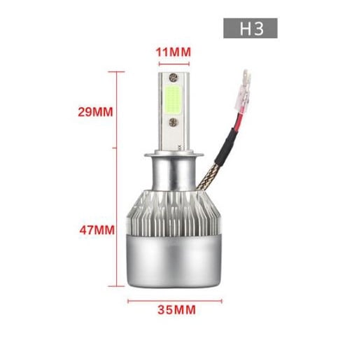 Focos Led Automotriz C6 H1 H4 H7 H8/h9/h11 9005 9006 HB3 HB4 Luz antiniebla LED huangjie unisex