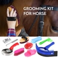 thumbnail image 2 of Grooming Kit,Set Kit Mane Comb Curry Brush Curry Brush Sweat Tail Comb Curry Pick Curry Comb Scraper Pick Curry Tool Set Kit Curry Comb Scrubber 10-in-1 Tool Set Sweat Scraper Pick Mane Tail Comb, 2 of 7