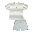 thumbnail image 2 of Modern Moments by Gerber Toddler Boy Henley Top and Short Outfit Set, 2-Piece, 12 Months - 5T, 2 of 10
