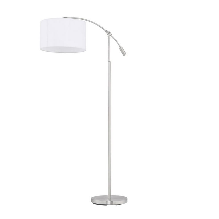 Hampton Bay 63 75 In Brushed Steel Adjustable Height Arc Lamp Com Hampton Bay 63 75 In Brushed Steel, Adjustable Height Arc Floor Lamp