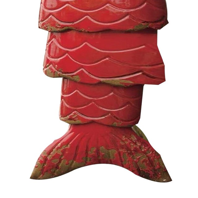 Carpa de metal con carillón de viento de pez Koi de colores verde + rojo + amarillo Ndcxsfigh Libre de BPA