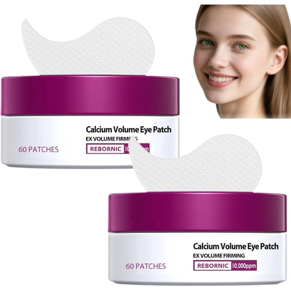 Calcium Volume Eye Patch, Calcium Volume Hydrogel Eye Patches, Under Eye Patches with Elastin (30 Pairs/Box)