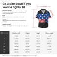 thumbnail image 5 of Hirioo Shark With USA Flag for Men's Cuban Collar Short Sleeve Shirt Button Down Shirt Beach Summer Shirts Wedding Vacation Shirts-Medium, 5 of 5