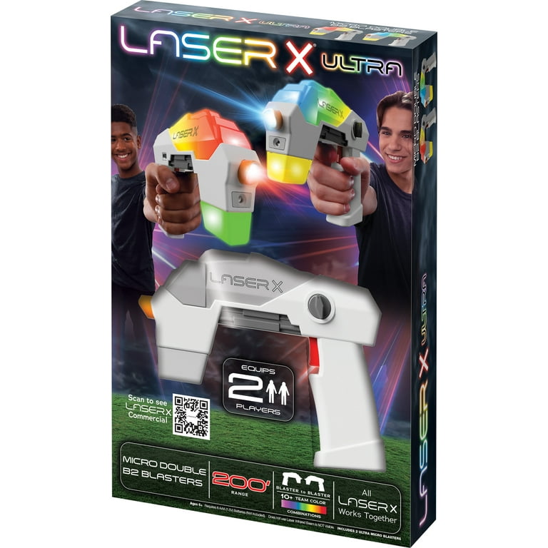 Laser X Ultra Micro Laser Tag Set – Infrared Blasters for Indoor