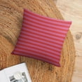 thumbnail image 6 of Decorative Throw Pillow Covers Geometric Stripes Lines Pillowcase Pink Red Stripes Couch Throw Pillows for Farmhouse Decor Room Bedroom Sofa Chair Car 16"x16" Linen Cushion Case, 6 of 7