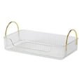 thumbnail image 1 of Dosaele Metal Handle Makeup Organizer Makeup Storage Tray with Metal Handle Capacity Countertop Organizer for Neat Organized Cosmetic Storage for Bathroom, 1 of 8