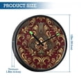 thumbnail image 3 of Indoor 12' Voice-Activated Luminous Decoration Wall Clock With LED Night Light Luxurious Of Baroque, 3 of 8