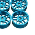 thumbnail image 6 of 4x Metal Wheel Hub Rim Set /128 RC Car - Blue, 6 of 8