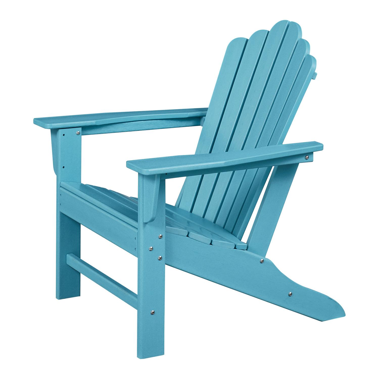 Adirondack Chair Patio Chairs Lawn Chair Outdoor Chairs Painted Chair Weather Resistant for Patio Deck Garden, Backyard Deck, Fire Pit & Lawn Furniture Porch and Lawn Seating- Blue - image 2 of 7