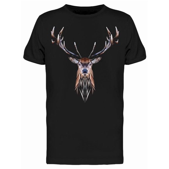 Low Poly Triangular Deer T-Shirt Men -Image by Shutterstock, Male Large