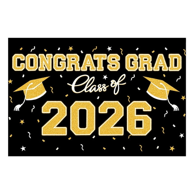 Graduation Decorations, Ngxiha 2026 Graduation Decorations Congrats Grad Decor with Backdrop for Grad Party Decorations