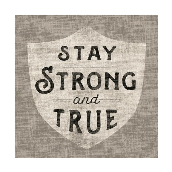 Trademark Fine Art 'Stay Strong' Canvas Art by Sue Schlabach