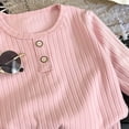thumbnail image 4 of Ulanda Snug-fit 2-Piece Toddler Pajamas 100% Organic Cotton Long Sleeve for Boys​ (Pink, 1-2 Years), 4 of 4