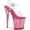 Clear PVC/Pink Tinted, variant on Women's Pleaser Flamingo-808T Platform Ankle Strap Sandal
