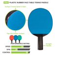 thumbnail image 3 of Olympia Sports RA019P Poly Table Tennis Paddle w/ Rubber Face, 3 of 8