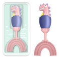 thumbnail image 1 of Cepillo de dientes ZMRZ de silicona en forma de U para niños, 2-7 años, morado, 1 of 8