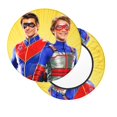 thumbnail image 2 of Cojines para taburete de bar Henry Danger, fundas para taburete de bar redondas súper transpirables, cojín de asiento redondo con elástico, 12, 13, 14 pulgadas, 2 of 5