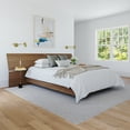 thumbnail image 4 of Nexera Oslo Ensemble de Lit Plateforme Flottant 2 Pcs, Marron, Grand, 4 of 6