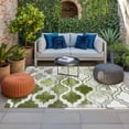thumbnail image 2 of Sage Green Morocco Outdoor Rug for Patio/Deck/Porch, Non-Slip Large Area Rug 4 x 6 Ft, Vintage Grey Shabby Chic Plaid Indoor Outdoor Rugs Washable Area Rugs, Reversible Camping Rug Carpet Runner, 2 of 8