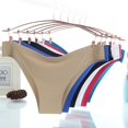 thumbnail image 1 of Paquete de 6 ropa interior de bikini invisible sin costuras para mujer, cobertura de media espalda, XL JAMW Sencillez, 1 of 5