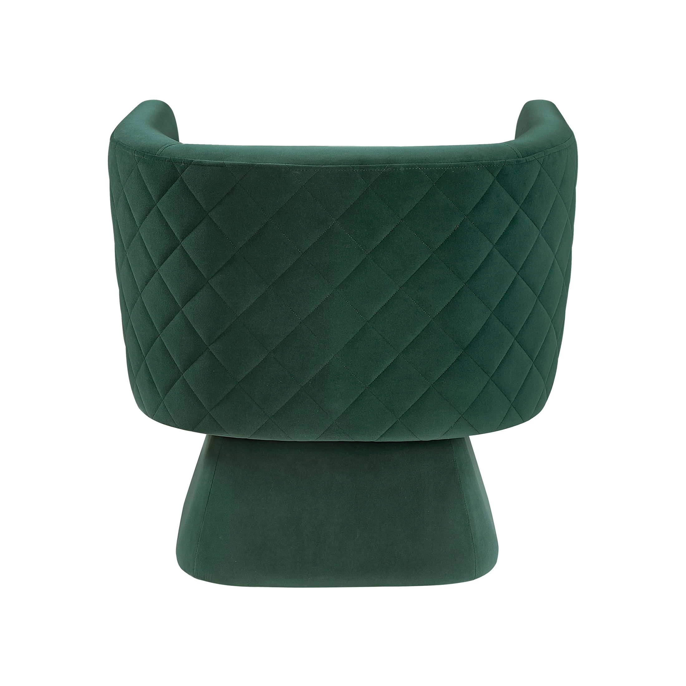 OakvillePark Valemont Velvet Swivel Barrel Chair, Green