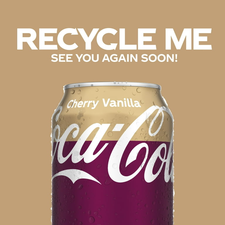 Coca-Cola Soft Drink: Cherry Vanilla Flavor, Sugar Soda Pop Coca-Cola Soft Drink: Cherry Vanilla Flavor, Sugar Soda Pop