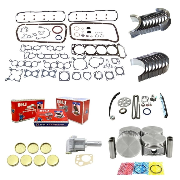 DNJ EK610M Master Engine Rebuild Kit Fits Cars & Trucks 1990-1995 Nissan D21 Pickup 2.4L SOHC L4 12V 2389cc KA24E